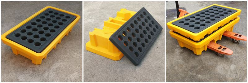 Anti spill pallets