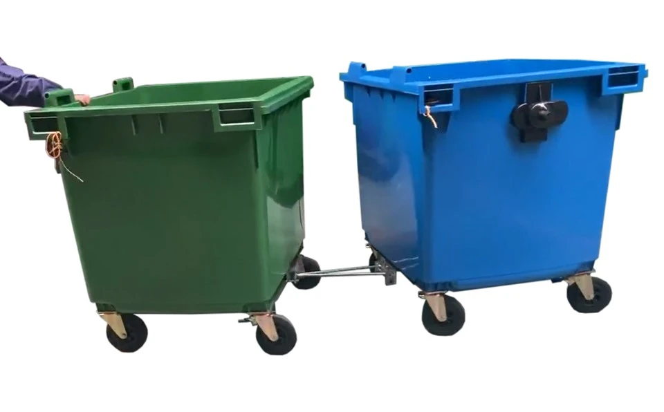 סל גלגלים 1100L עם שרשרת